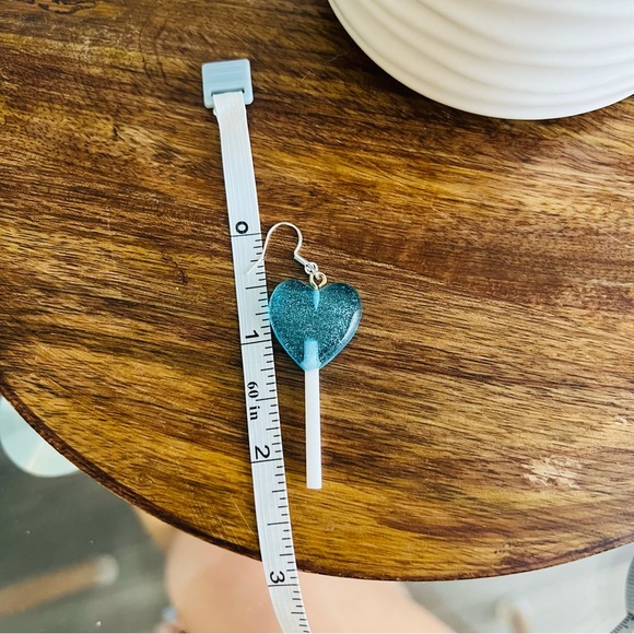 Sterling Silver Pink Lollipop Earrings - Picture 7 of 7